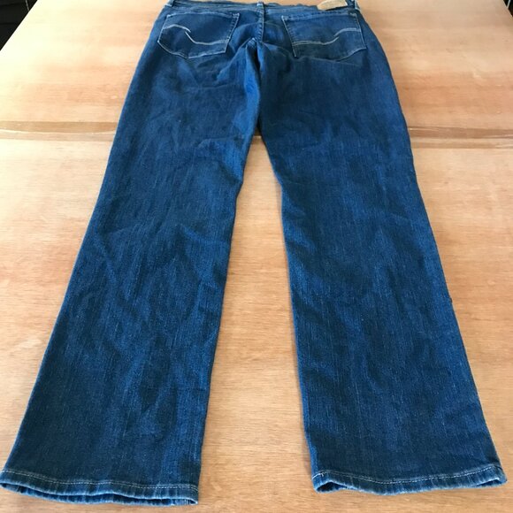 Levi's Strauss Signature Straight Jeans Women W30 10M Blue High Rise Dark Wash - Picture 2 of 14